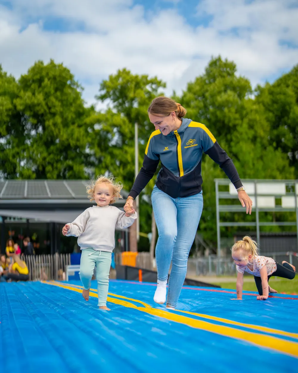 YellowBellies kinderopvang kinderdagverblijf Oudewater tumbling baan Deau Echica