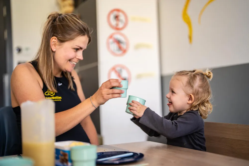 YellowBellies buitenspeels kinderdagverblijf Oudewater kinderopvang  gezonde voeding