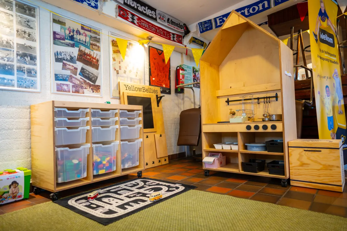 YellowBellies buitenspeelse kinderopvang BSO Linschoten kantine